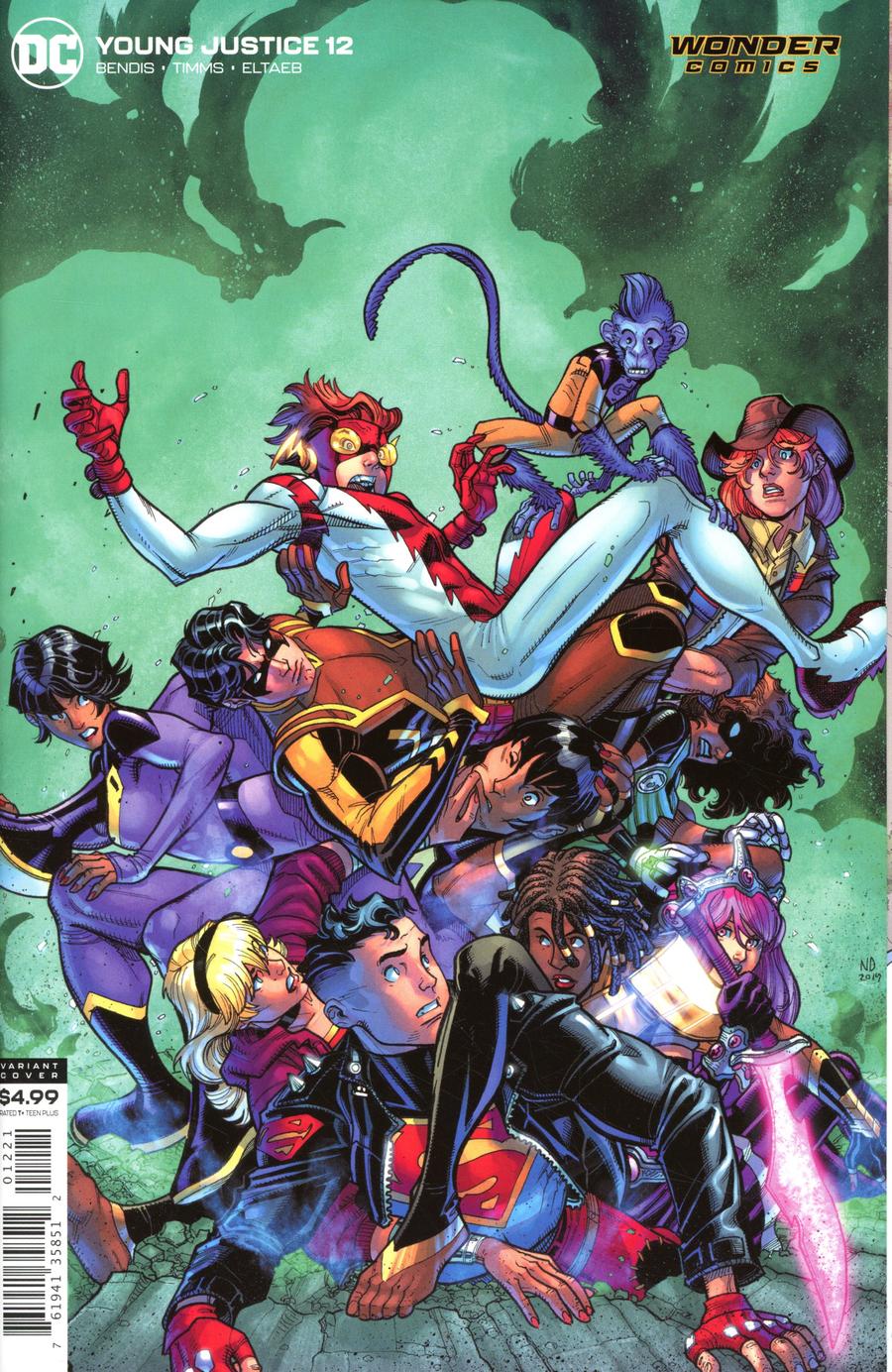 Young Justice Vol 3 #12 Cover B Variant Nick Bradshaw Card Stock Cover