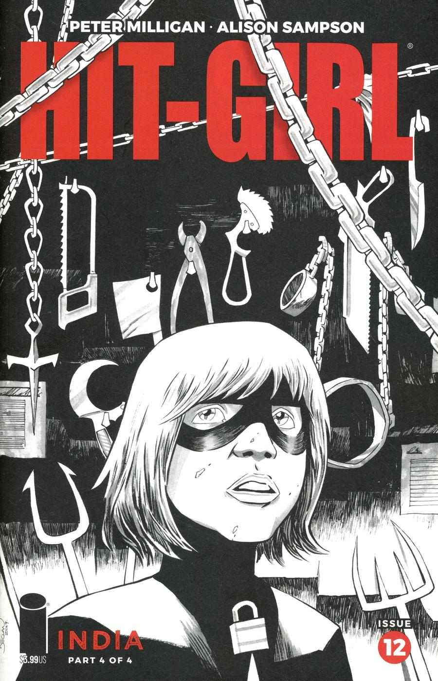 Hit-Girl Vol 2 Season 2 #12 Cover B Variant Declan Shalvey Sketch Cover