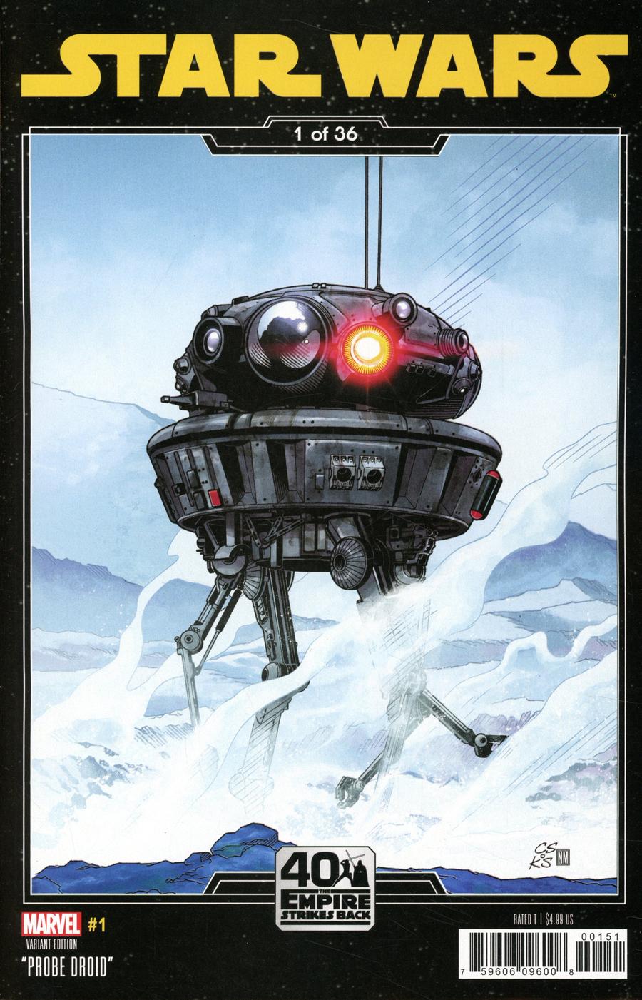 Star Wars Vol 5 #1 Cover B Variant Chris Sprouse Empire Strikes Back Cover