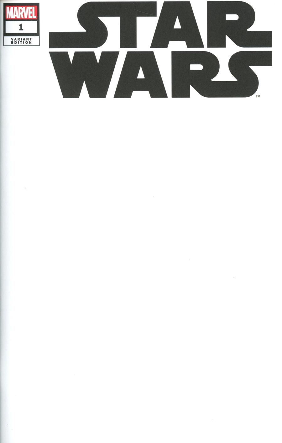 Star Wars Vol 5 #1 Cover C Variant Blank Cover
