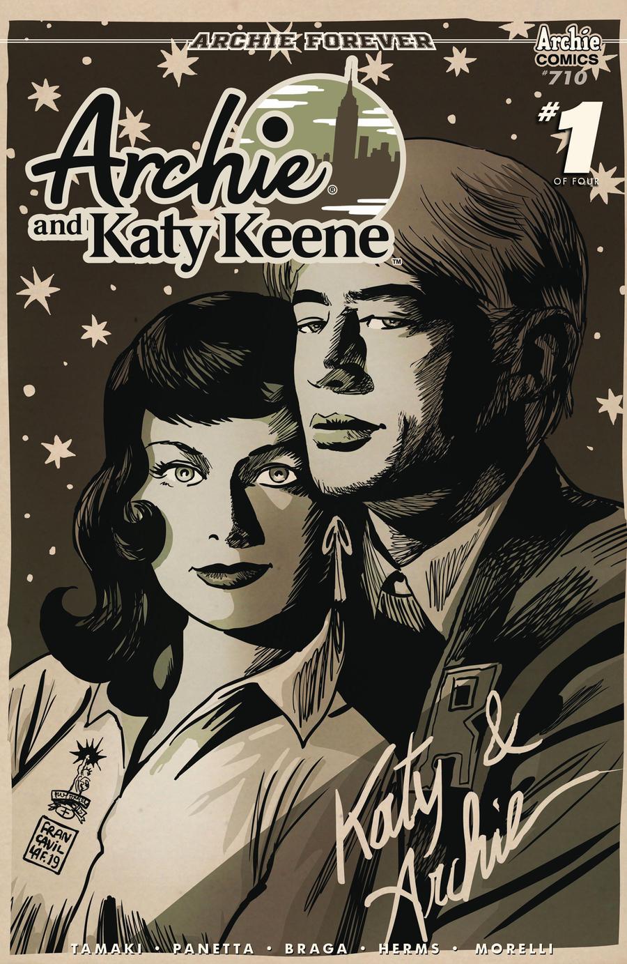 Archie Vol 2 #710 Archie And Katy Keene Part 1 Cover B Variant Francesco Francavilla Cover