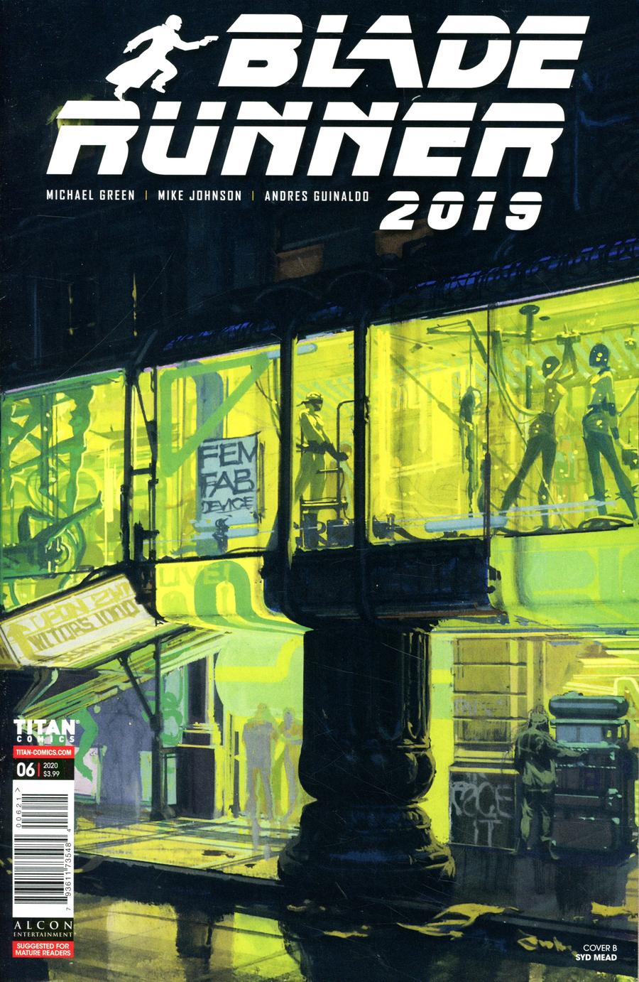Blade Runner 2019 #6 Cover B Variant Syd Mead Cover
