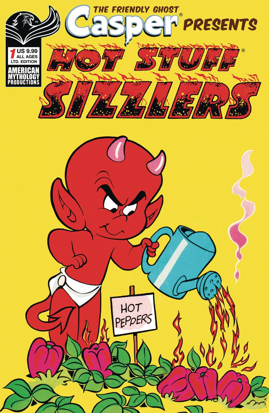 Casper Presents Hot Stuff Sizzlers #1 Cover B Limited Edition Retro Animation Variant Cover