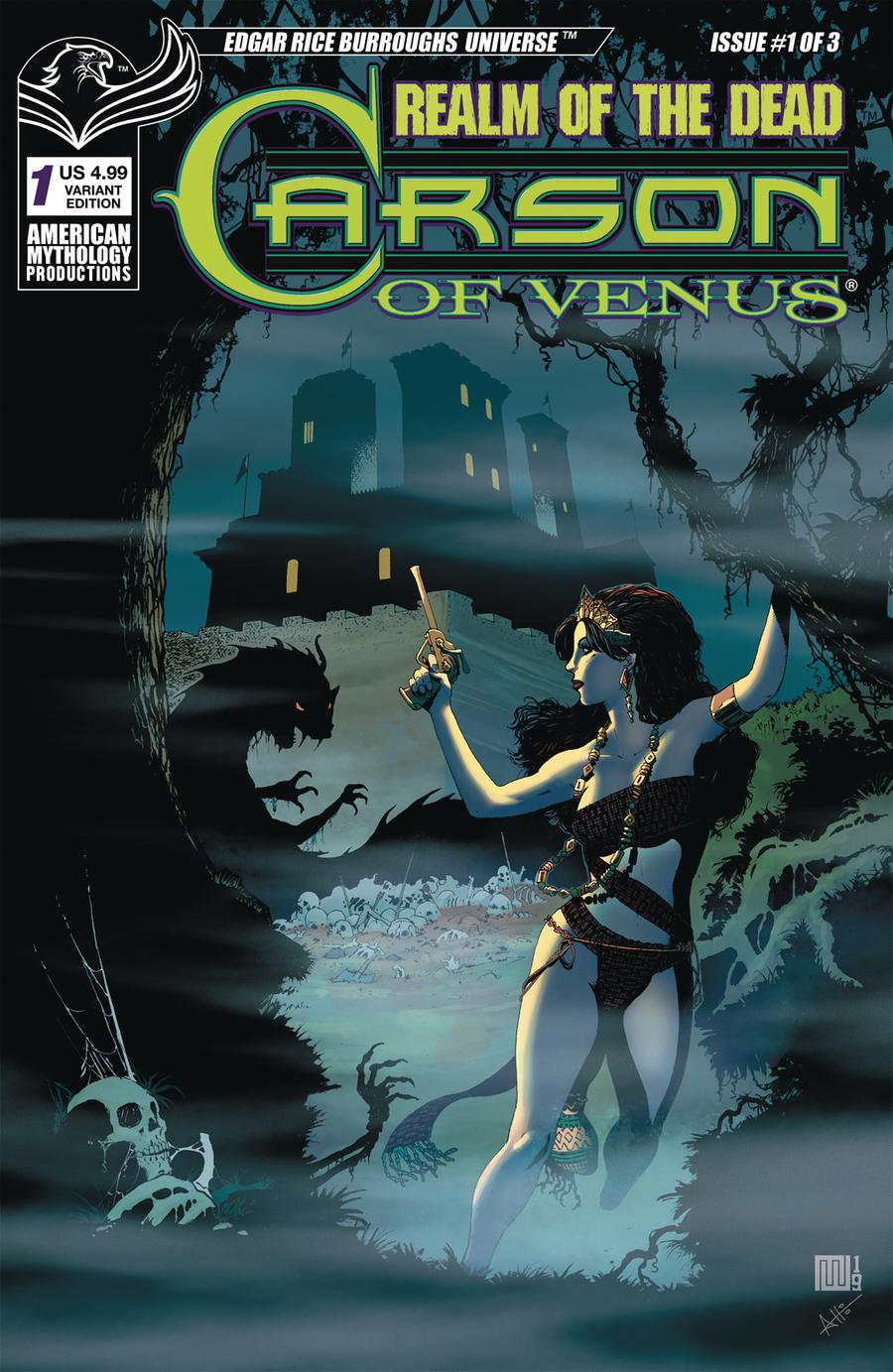 Carson Of Venus Realm Of The Dead #1 Cover B Variant Mike Wolfer Cover