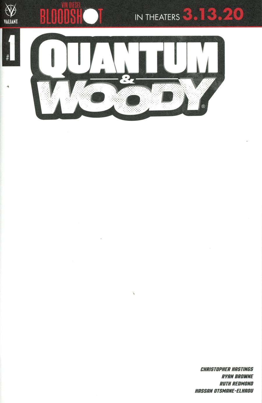 Quantum & Woody Vol 5 #1 Cover D Variant Blank Cover