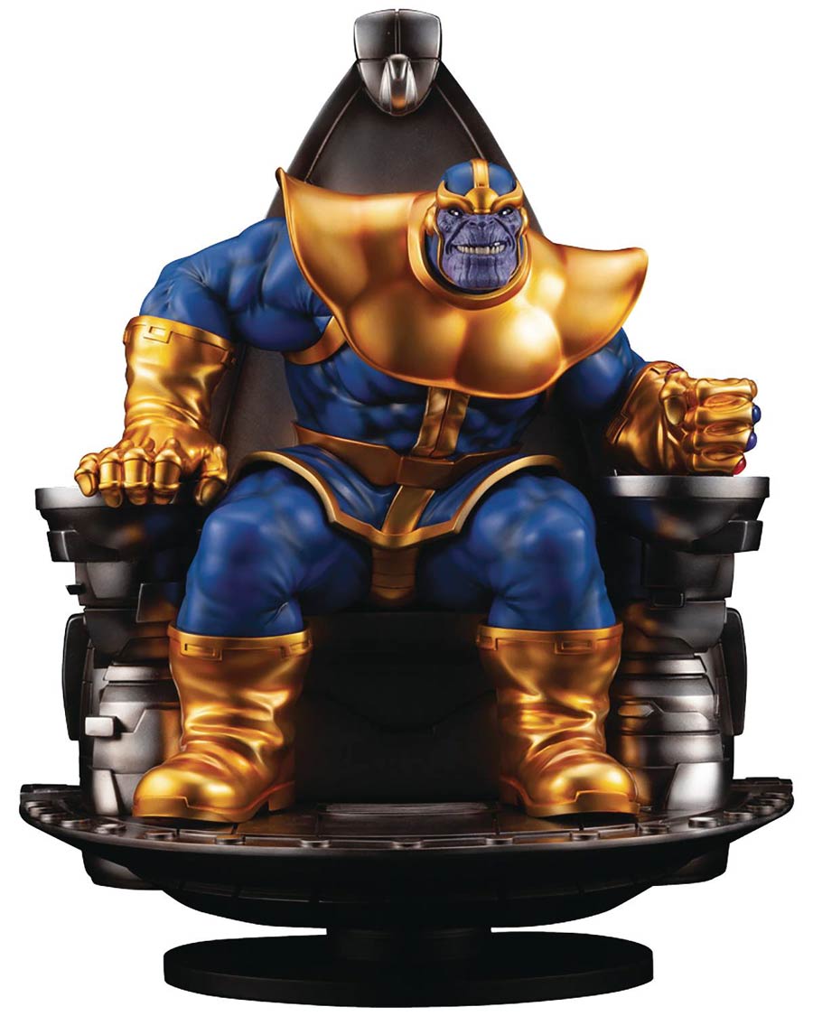 Marvel Thanos On Space Throne Fine Art Statue