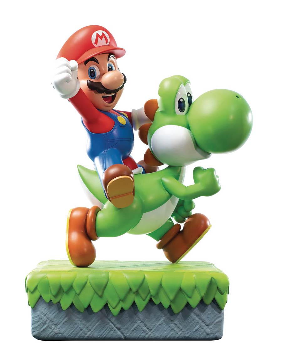 Super Mario Yoshi & Mario Resin Statue