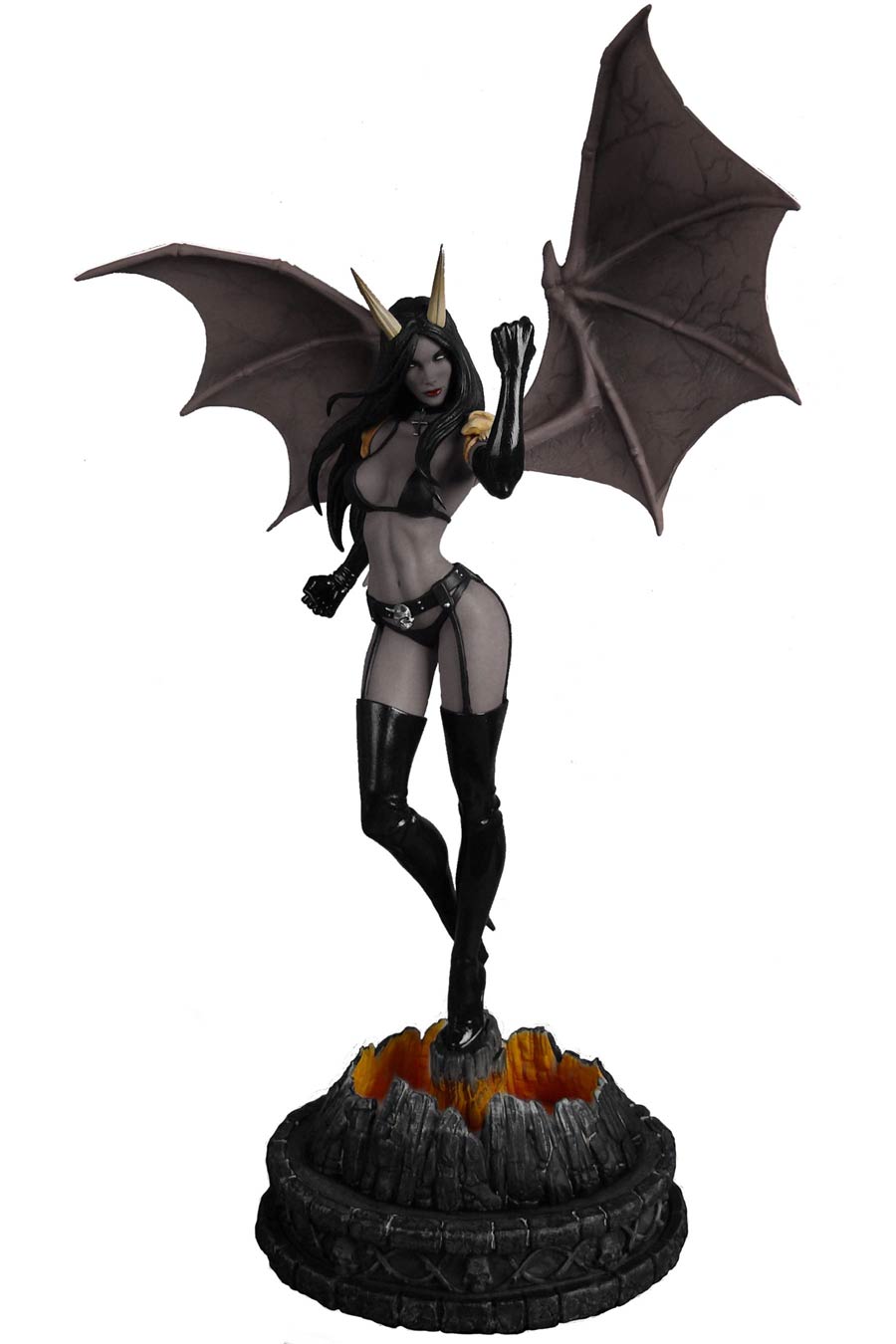 Women Of Dynamite Purgatori Statue Black & White Diamond Eye Artist Proof Edition