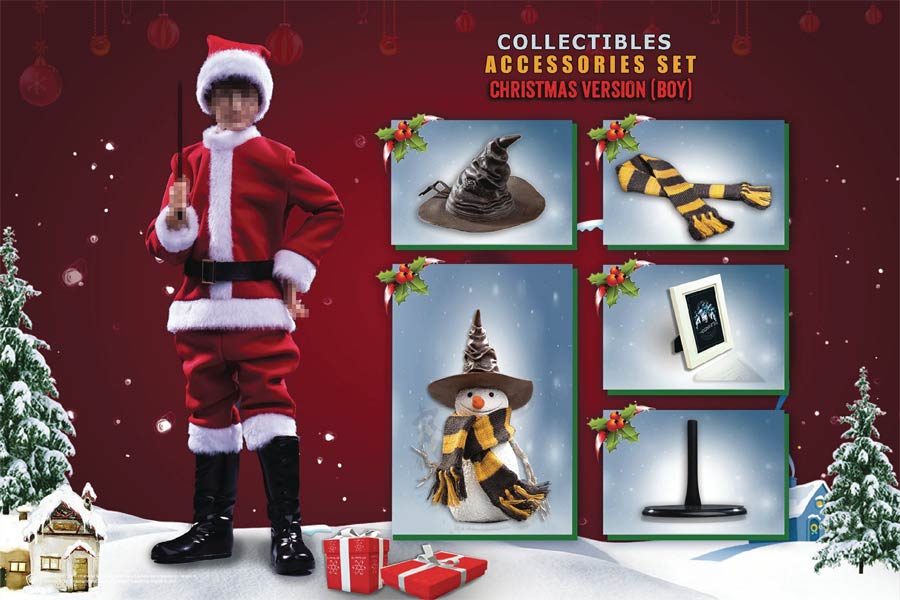 Harry Potter And The Sorcerers Stone 1/6 Scale Christmas Accessory Pack Boy Version