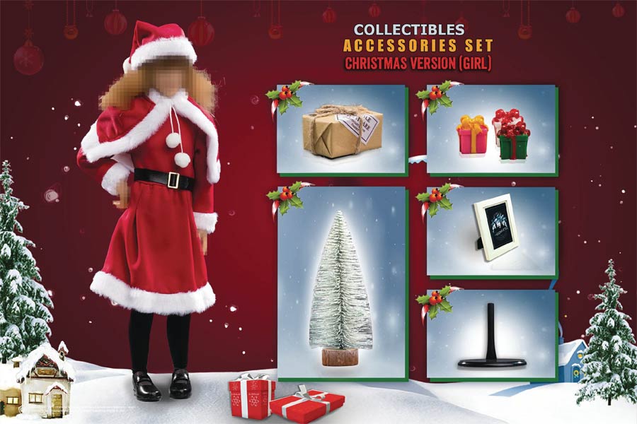 Harry Potter And The Sorcerers Stone 1/6 Scale Christmas Accessory Pack Girl Version