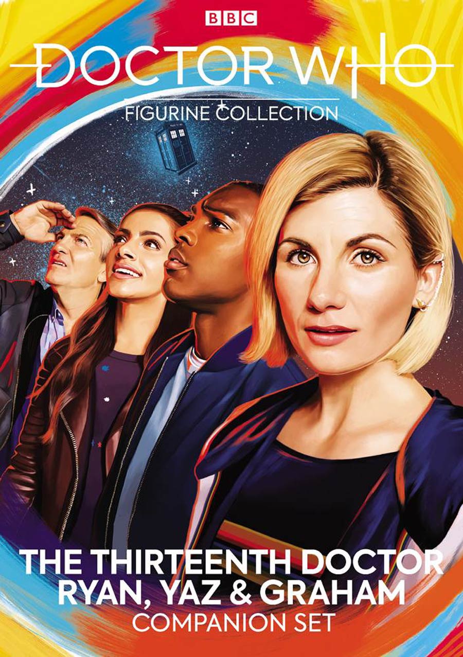 Doctor Who Figurine Collection Companion Set #7 Thirteenth Doctor Ryan Sinclair Yasmin Khan & Graham OBrien
