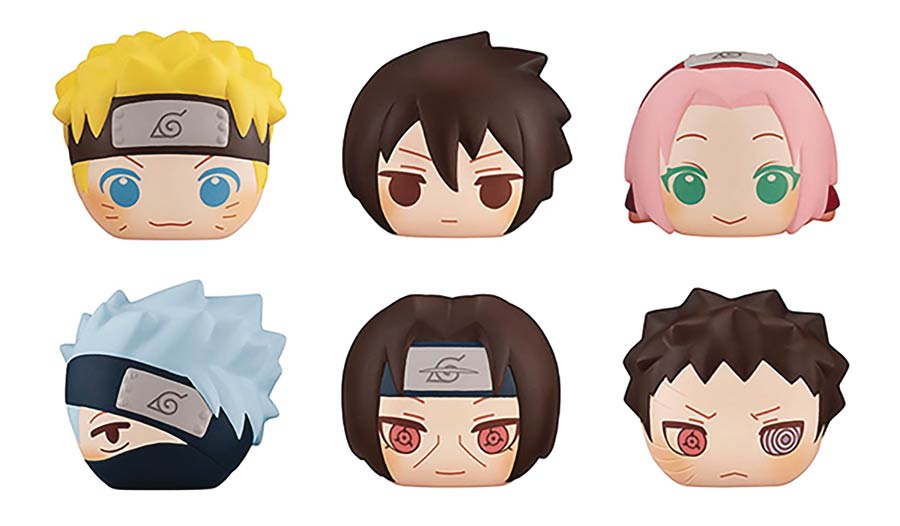 Naruto Shippuden Fluffy Squeeze Bread Blind Mystery Box 6-Piece Display