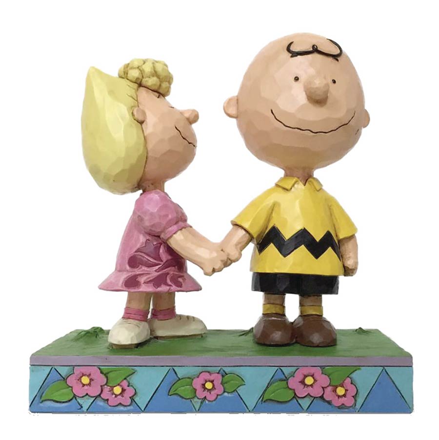Peanuts Charlie Brown And Sally Figurine