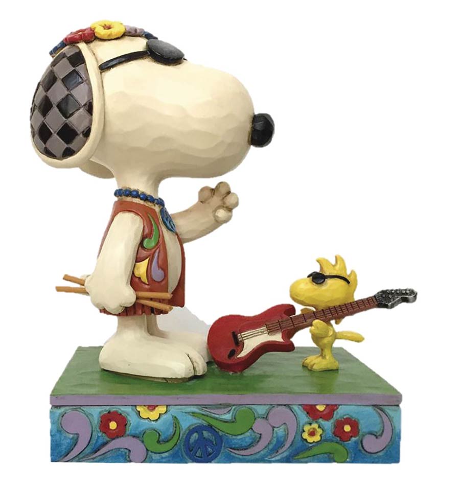 Peanuts Snoopy & Woodstock Music Figurine