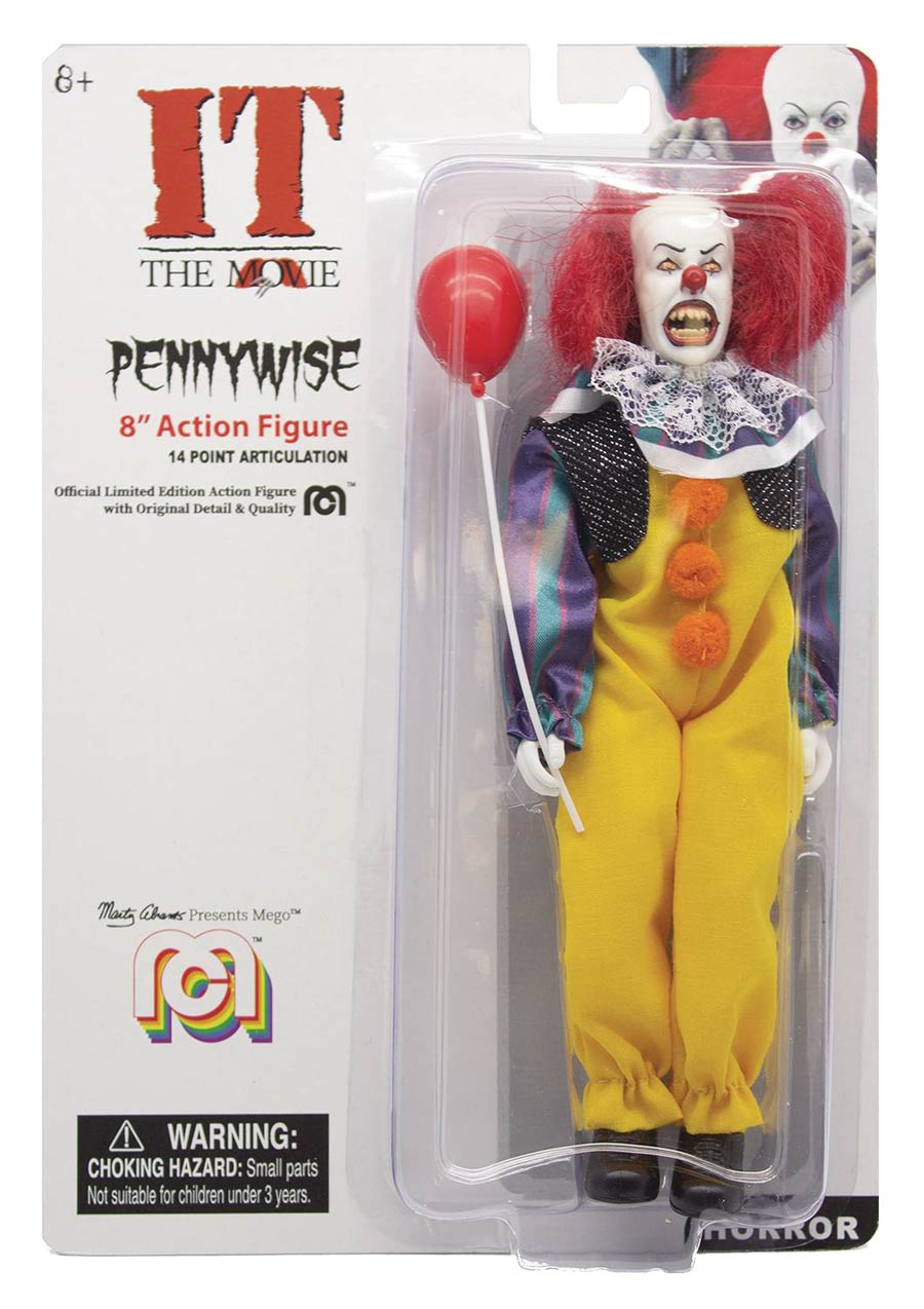 Mego Horror Wave 7 It 1990 Pennywise 8-Inch Action Figure