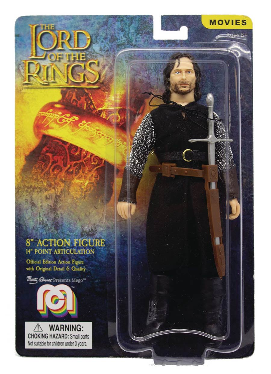 Mego Movies Wave 7 Lord Of The Rings 8-Inch Action Figure - Aragorn