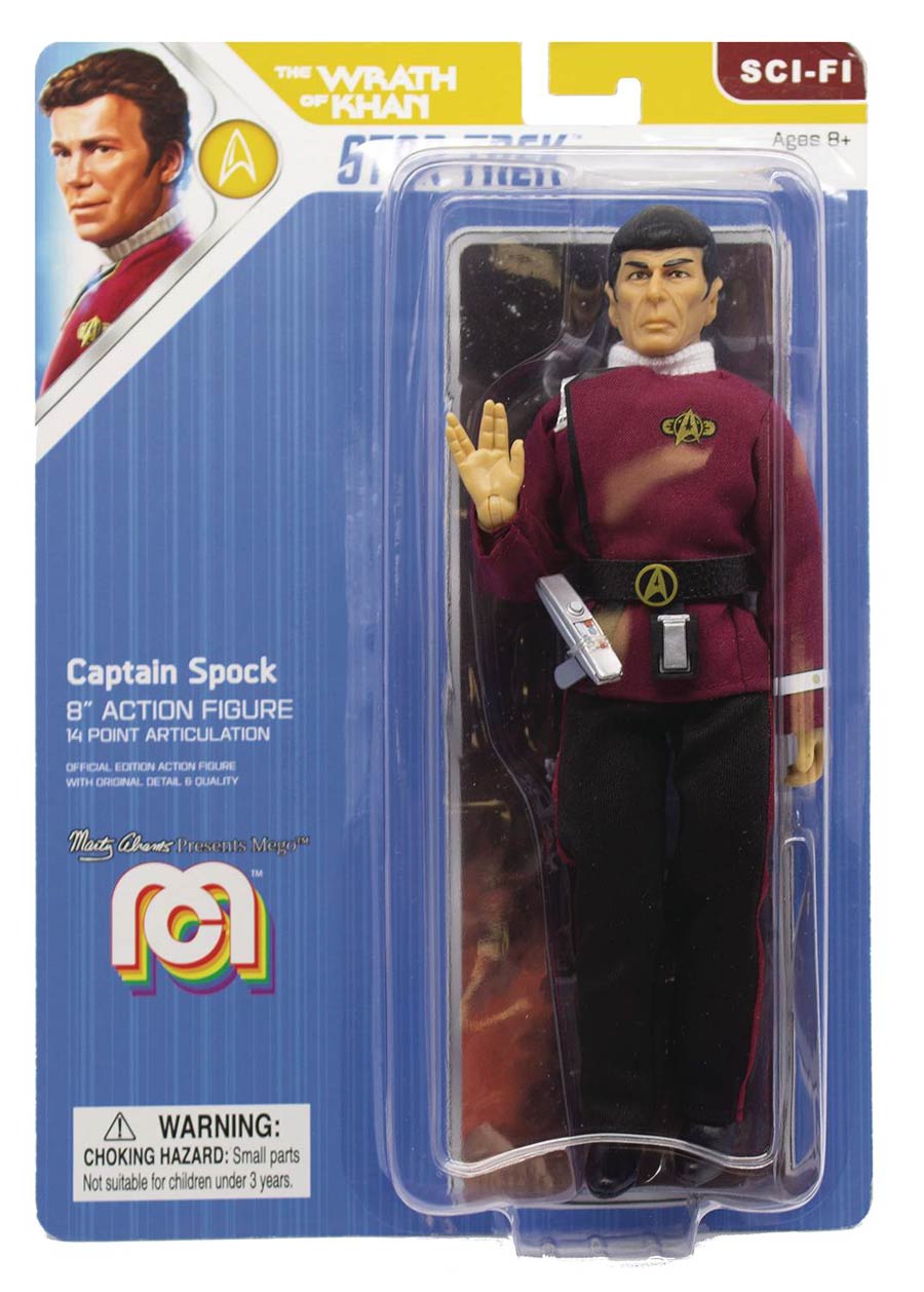 Mego Sci-Fi Wave 7 Star Trek II The Wrath Of Khan 8-Inch Action Figure - Captain Spock