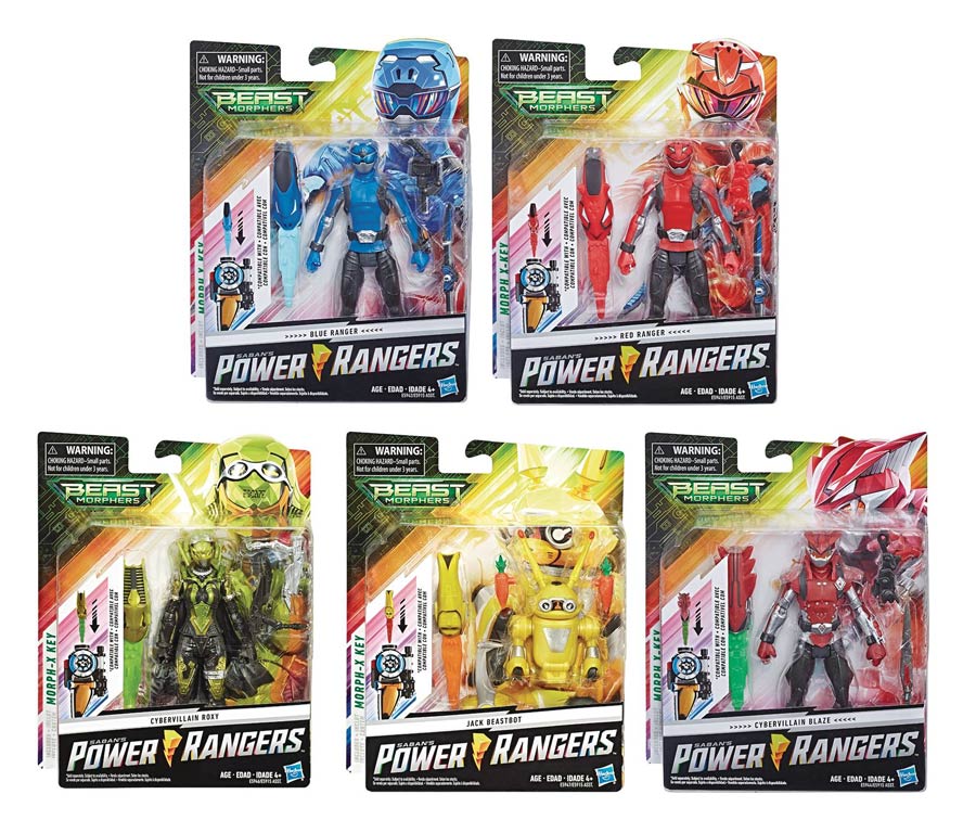 Power Rangers Beast Morphers 6-Inch Core Action Figure Assortment Case 201902