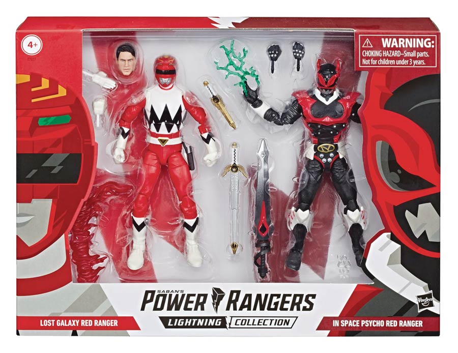 Power Rangers Lightning Collection In Space Psycho Red Ranger / Lost Galaxy Red Ranger 6-Inch 2-Pack Action Figure Case