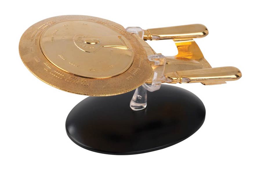 Star Trek Official Starships Collection Special #20 Gold Model USS Enterprise NCC-1701-D