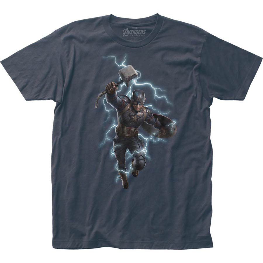 Avengers Endgame Worthy Dark Blue T-Shirt Large