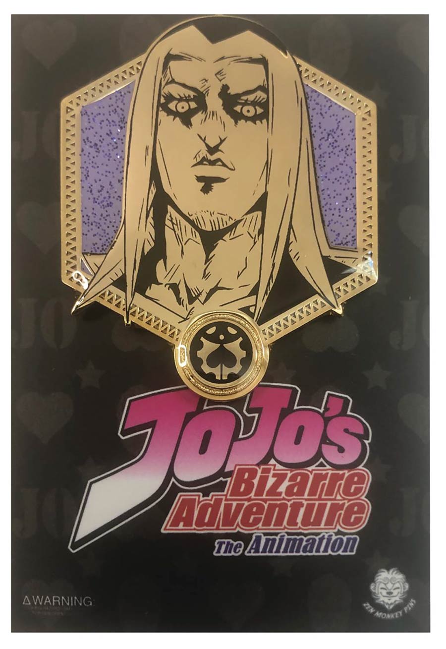 JoJos Bizarre Adventure Gold Pin - Abbacchio