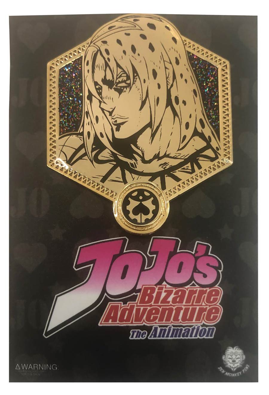 JoJos Bizarre Adventure Gold Pin - Diavolo