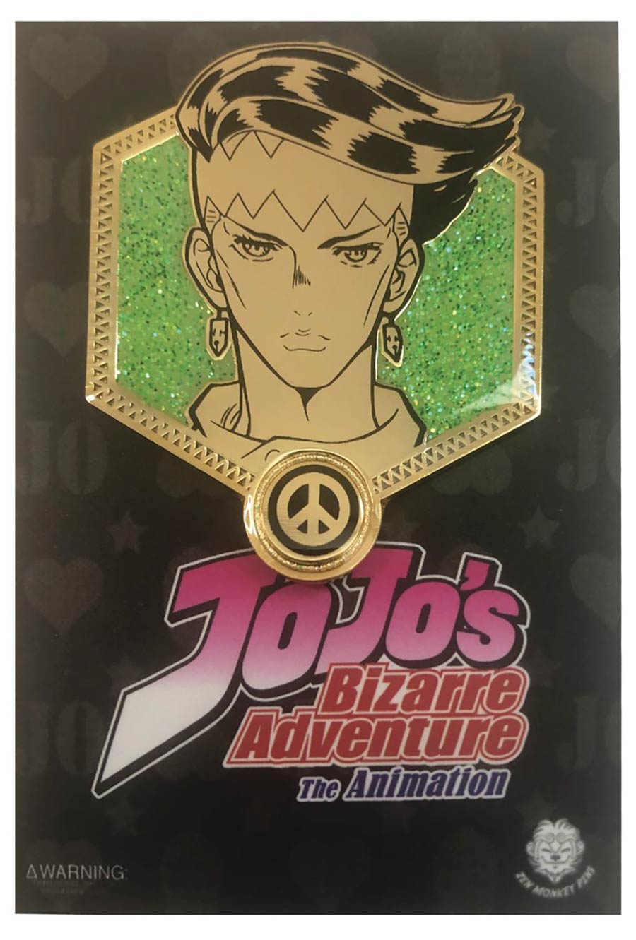 JoJos Bizarre Adventure Gold Pin - Rohan