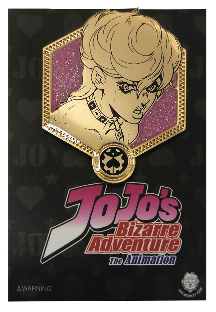 JoJos Bizarre Adventure Gold Pin - Trish Una