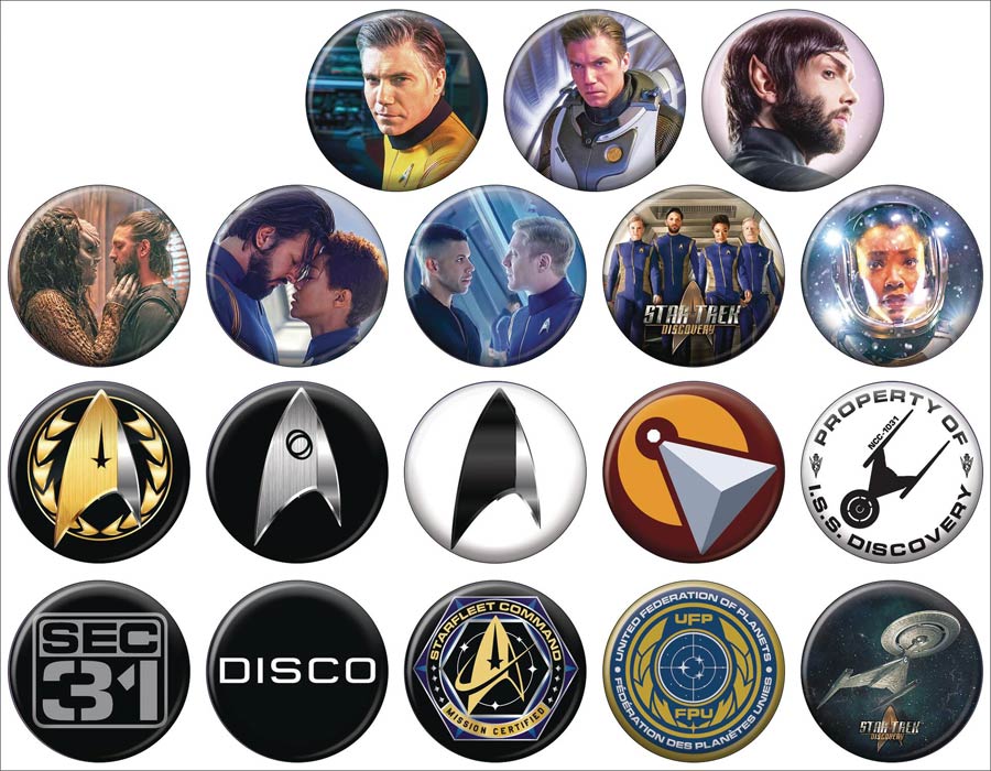 Star Trek Discovery Season 2 Button 144-Piece Display