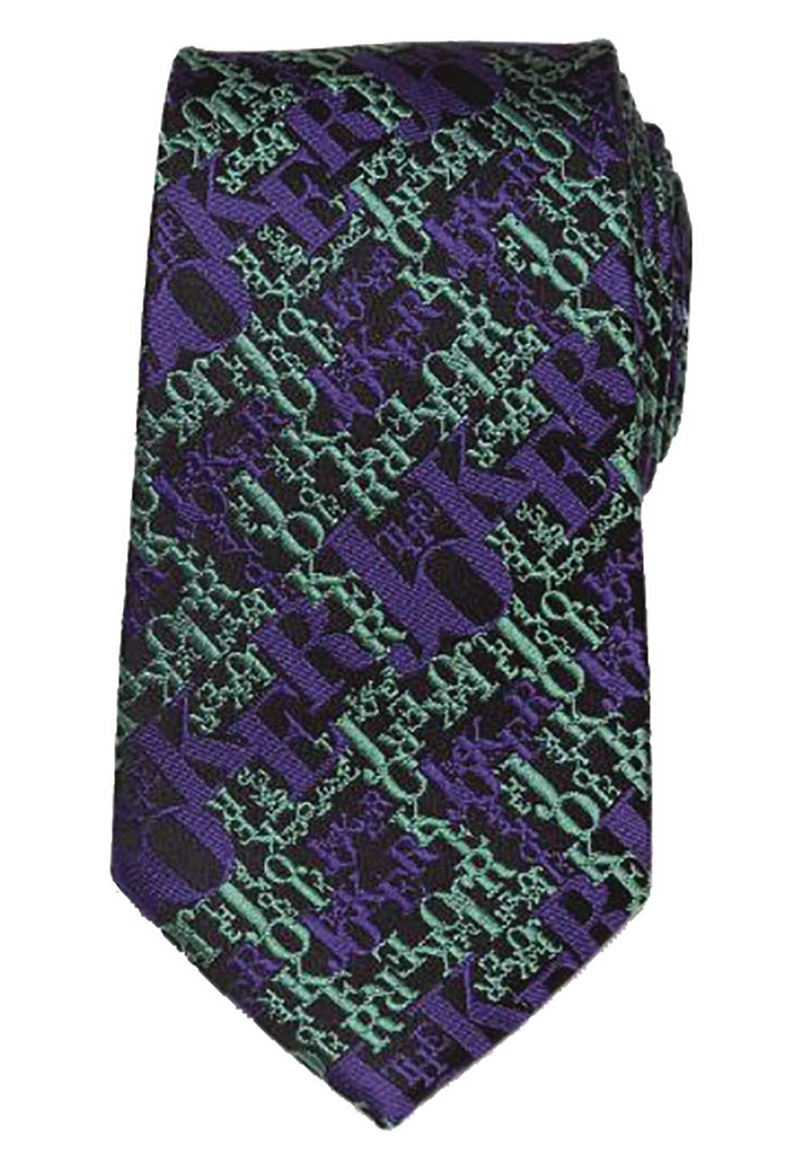 DC Comics The Joker Black Silk Tie