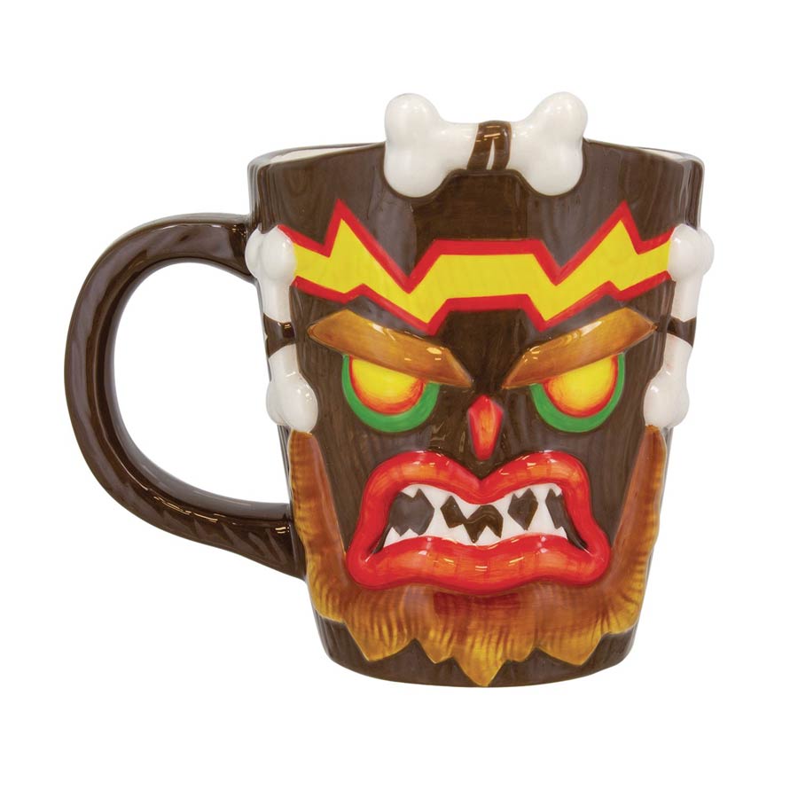 Crash Bandicoot Uka Uka Shaped Mug
