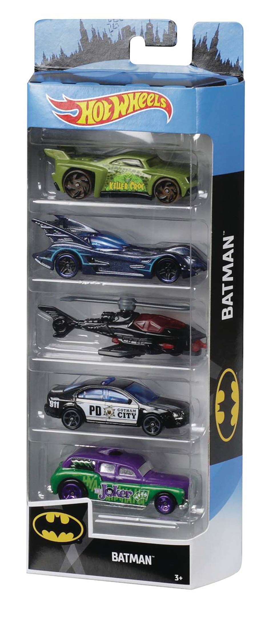 Hot Wheels Batman Die-Cast 5-Pack Vehicle Case