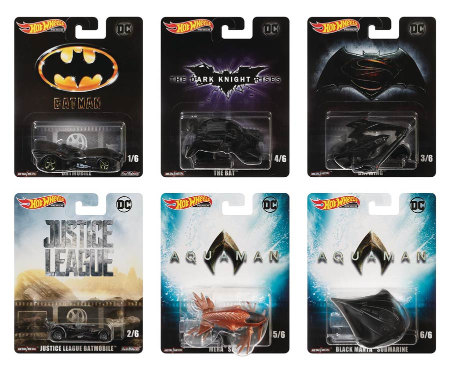 Hot Wheels DC Retro Entertainment Die-Cast Vehicle Assortment Case