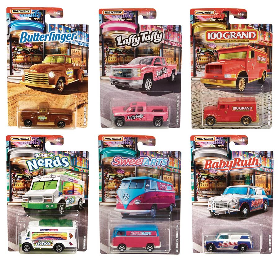 Matchbox Candy-Themed Die-Cast Vehicle Assortment Case
