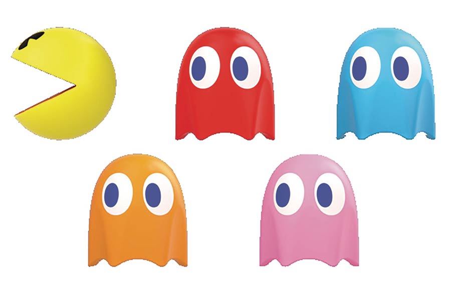 Pac-Man Cable Mascot 6-Piece Display