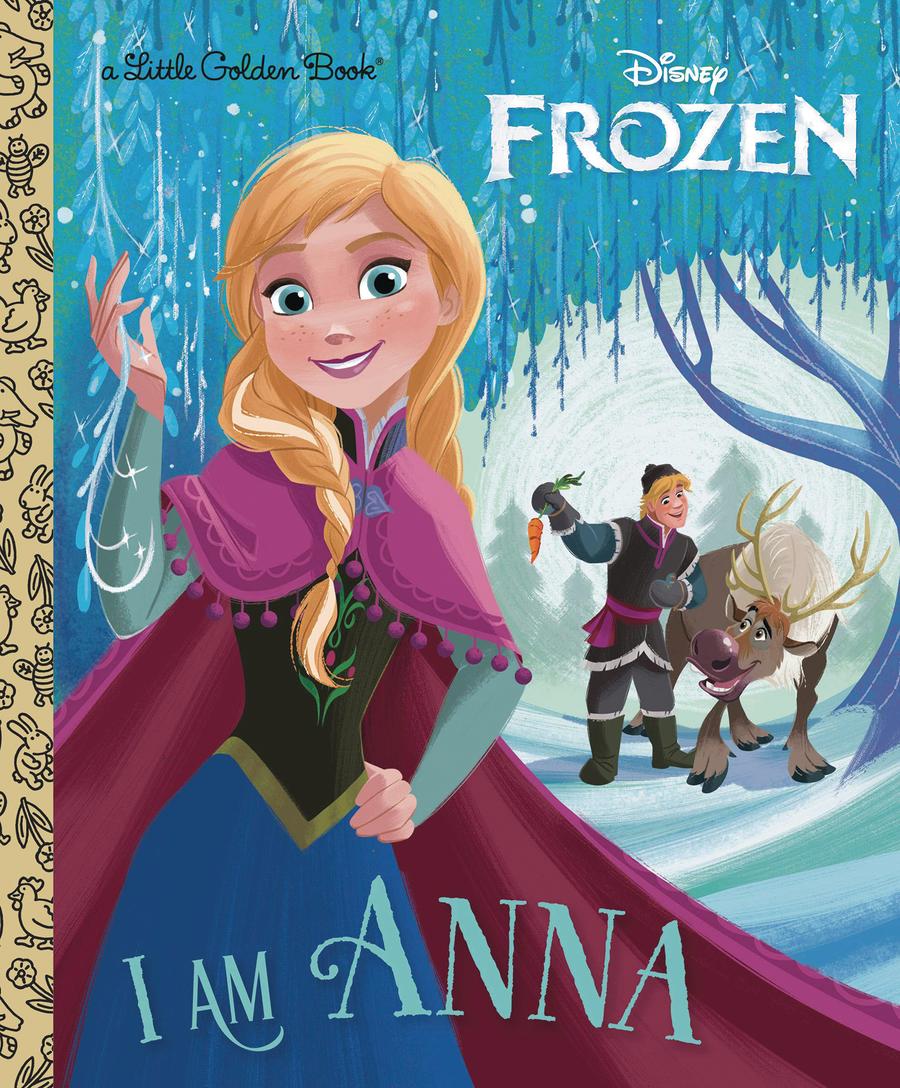 Disney Frozen I Am Anna Little Golden Book HC