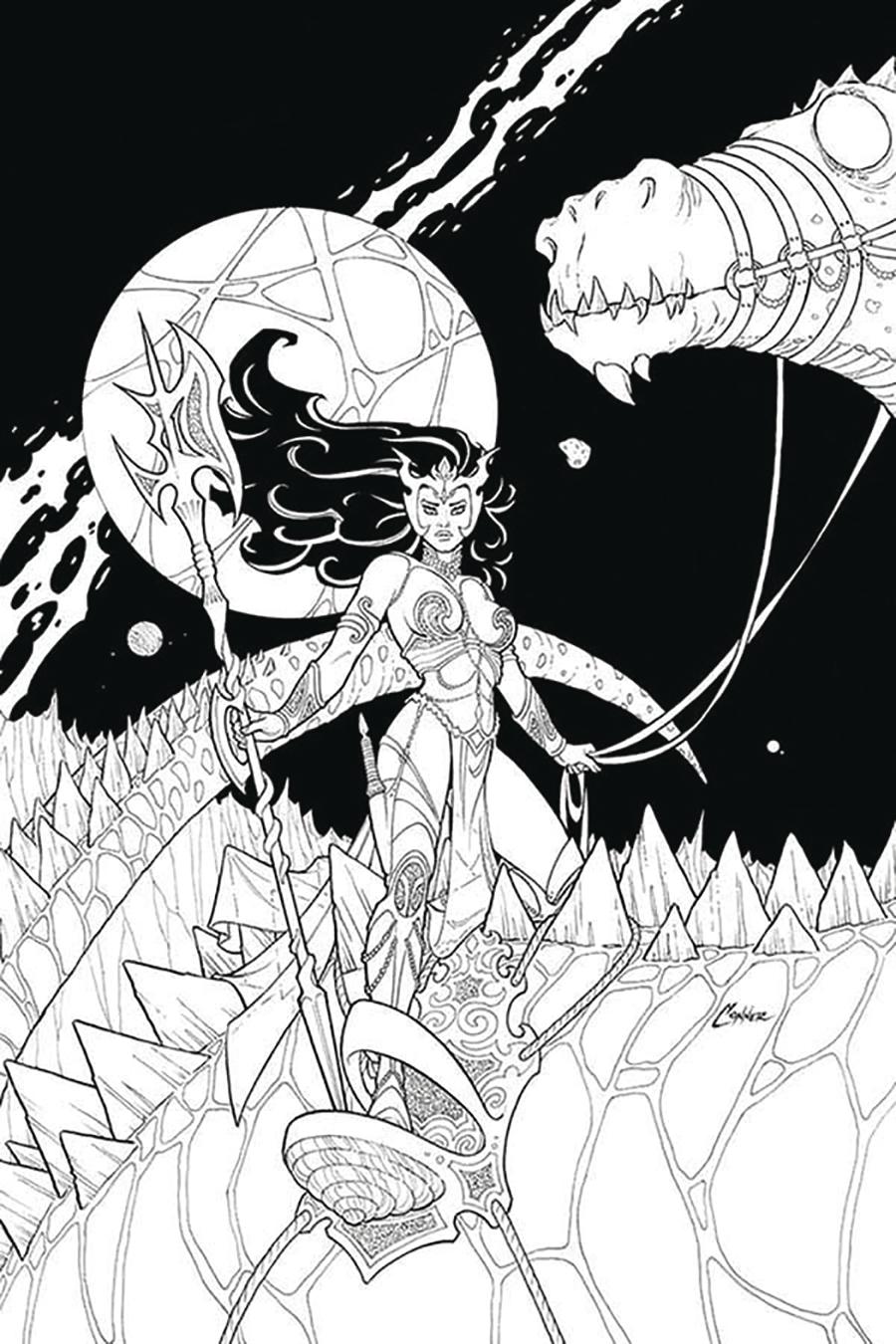 Dejah Thoris Vol 3 #2 Cover N Incentive Amanda Conner Black & White Virgin Cover