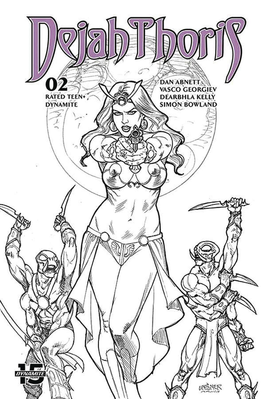 Dejah Thoris Vol 3 #2 Cover P Incentive Joseph Michael Linsner Black & White Cover