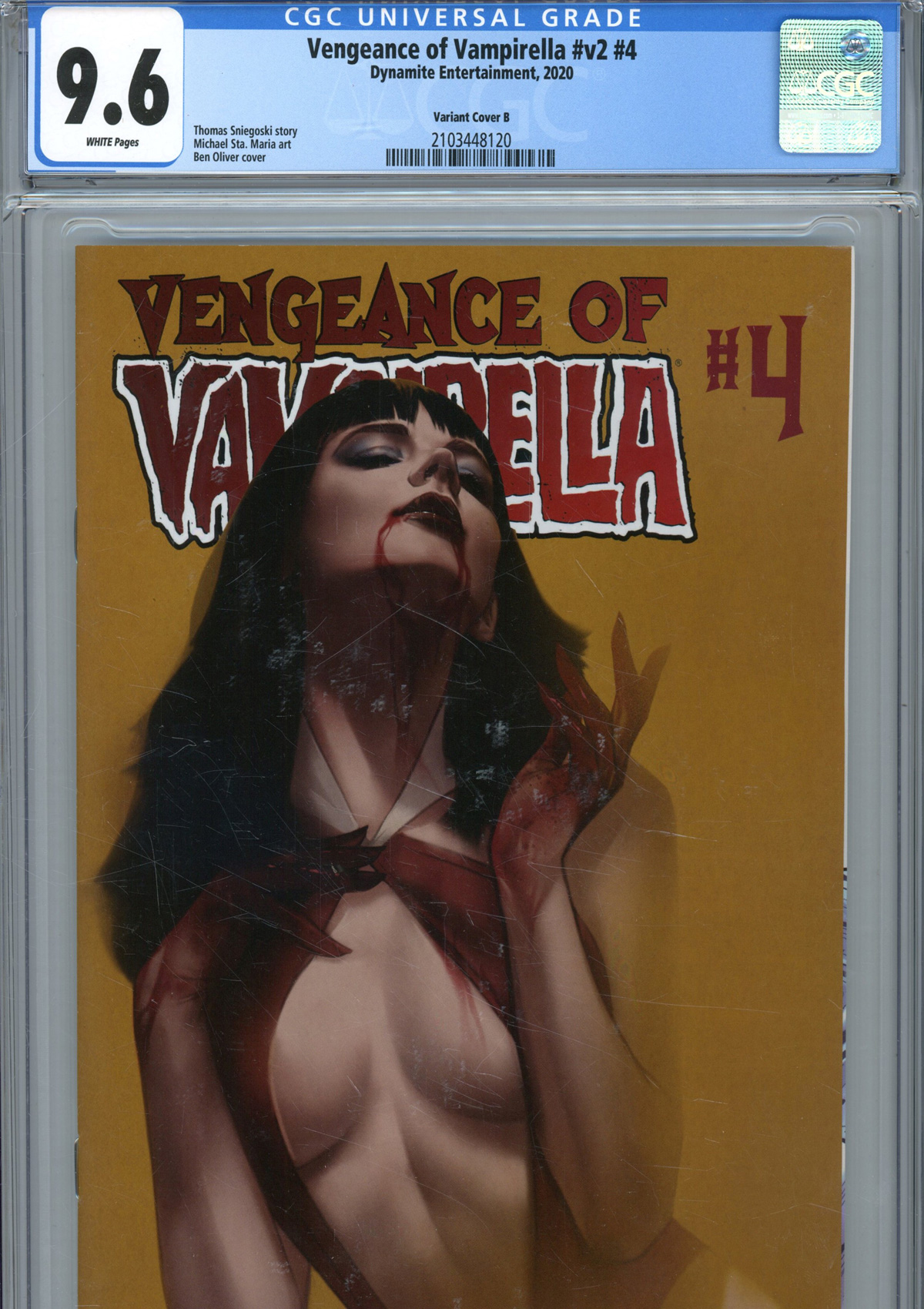 Vengeance Of Vampirella Vol 2 #4 Cover S Variant Ben Oliver Cover CGC Graded
