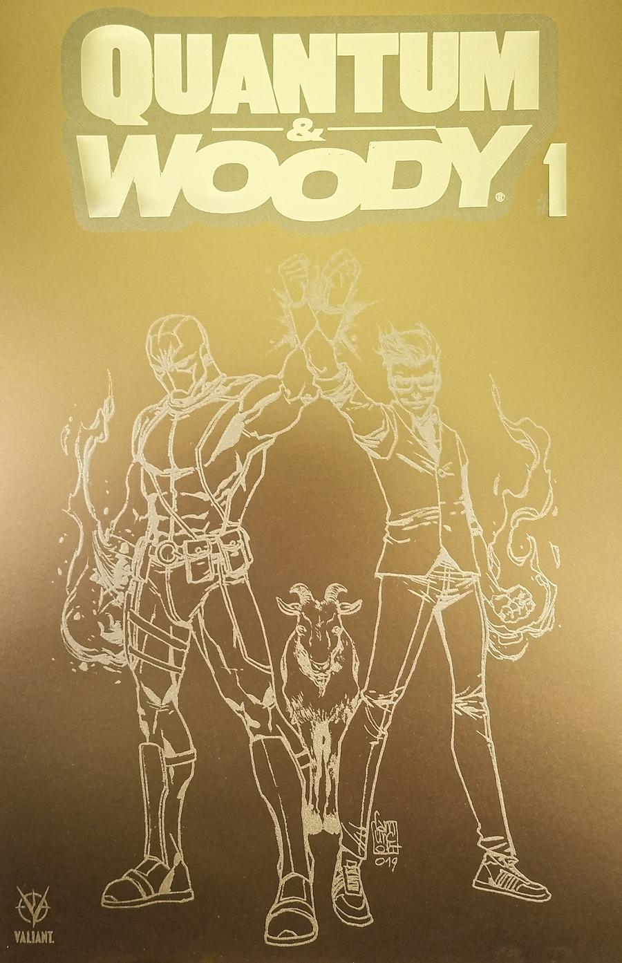 Quantum & Woody Vol 5 #1 Cover F Incentive Giuseppe Camuncoli Fools Gold Variant Cover