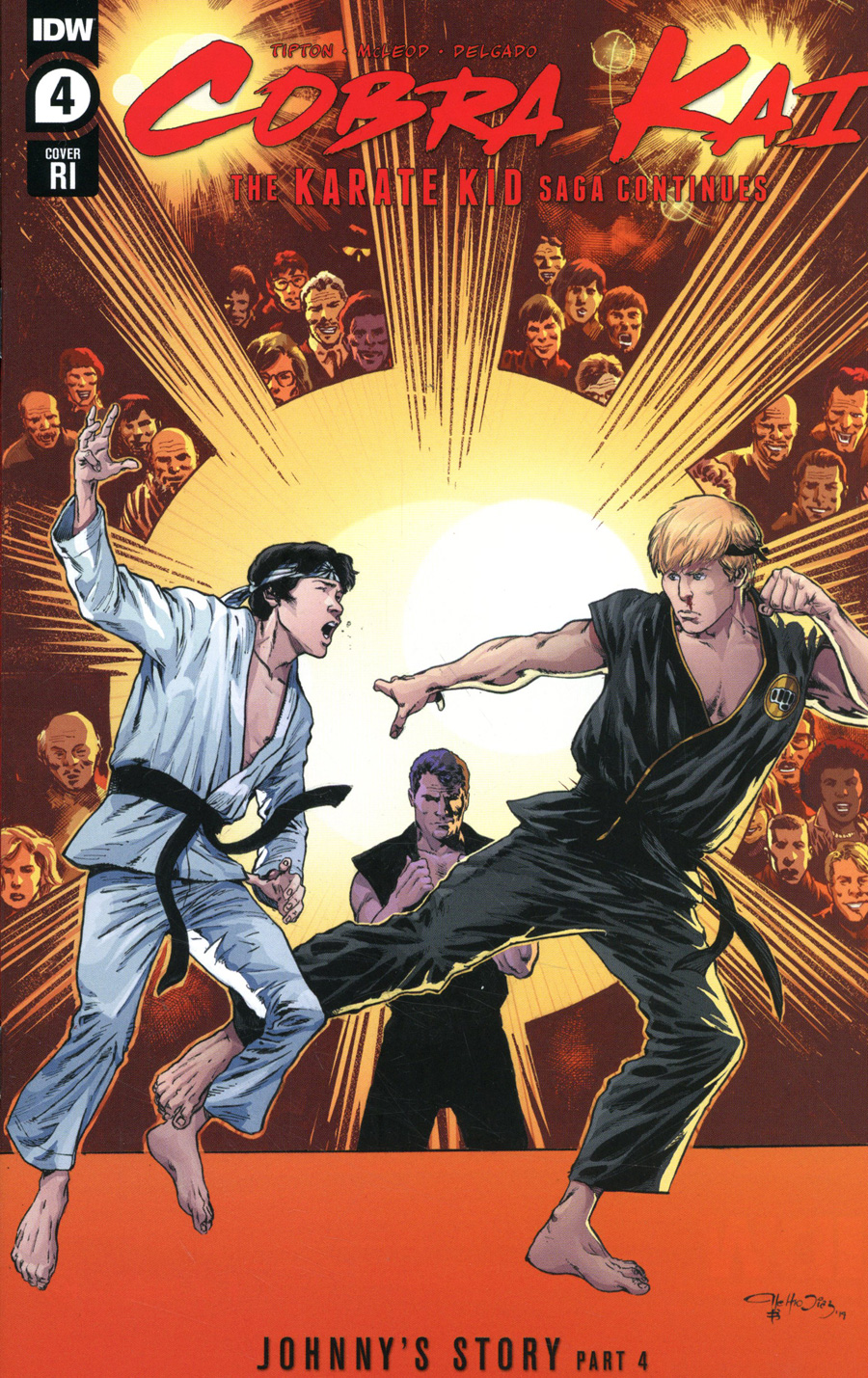 Cobra Kai Karate Kid Saga Continues #4 Cover C Incentive Netho Diaz Variant Cover