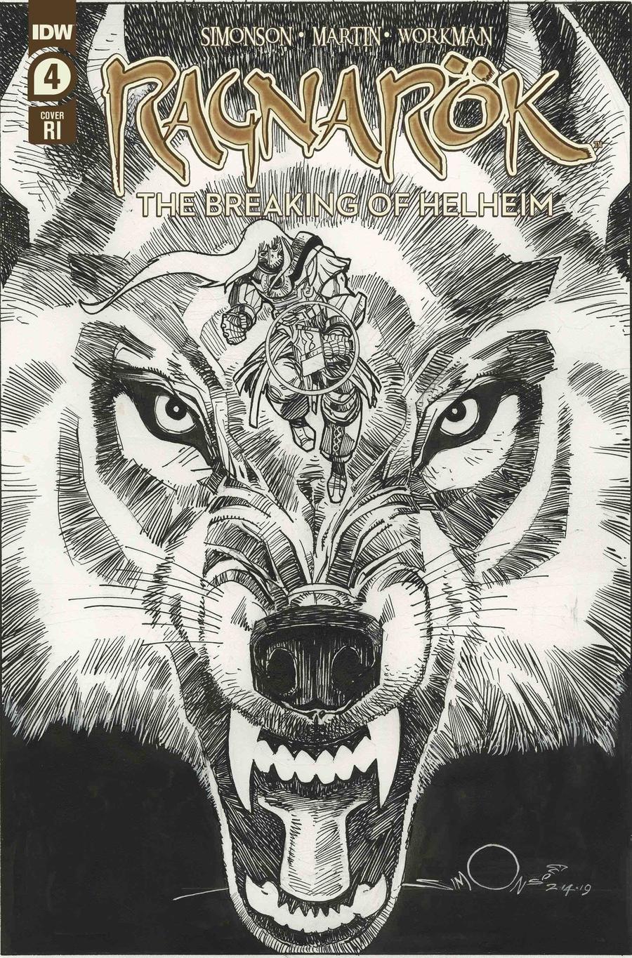 Ragnarok Breaking Of Helheim #4 Cover B Incentive Walter Simonson Variant Cover