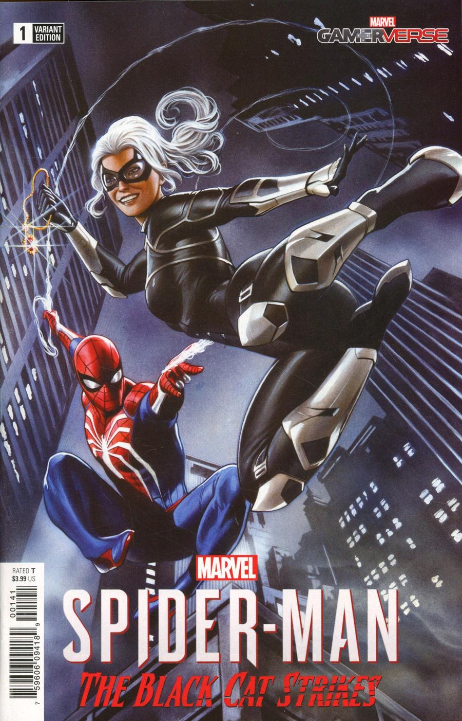 Marvels Spider-Man Black Cat Strikes #1 Cover C Incentive Adi Granov Game Variant Cover