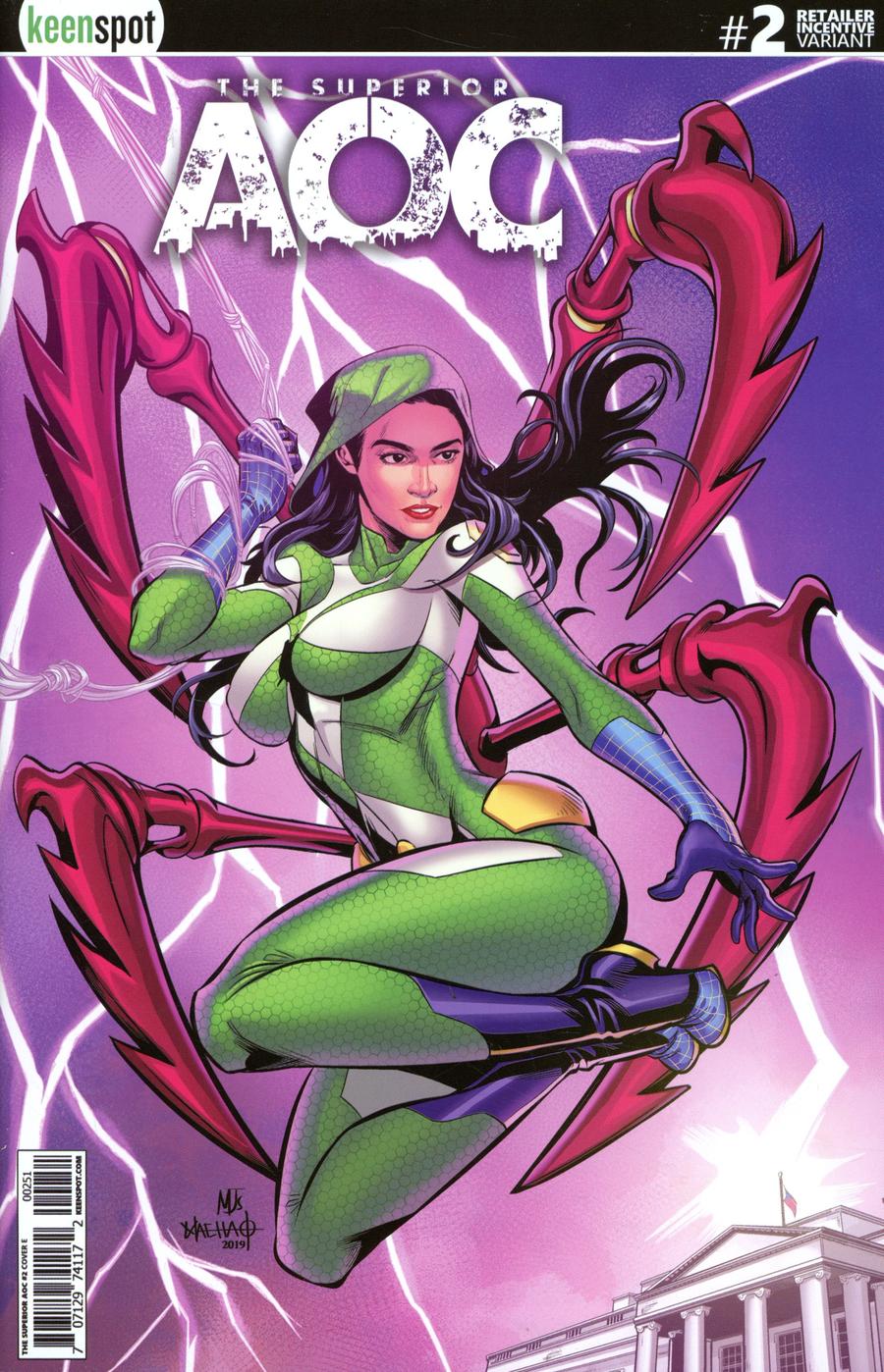 Superior AOC #2 Cover E Incentive Mel Joy San Juan Arms Out Variant Cover