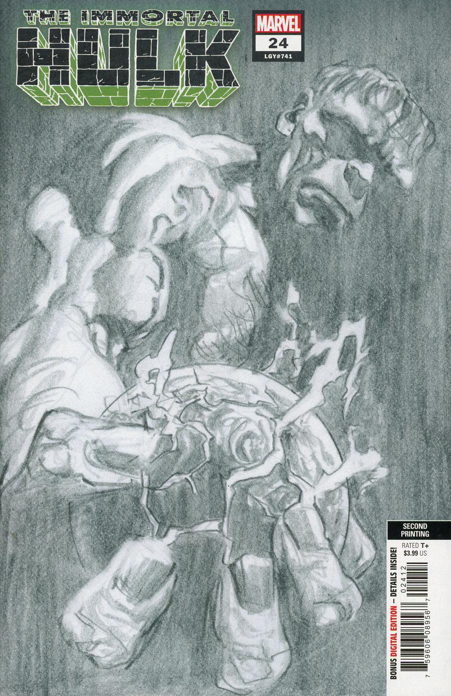 Immortal Hulk #24 Cover C 2nd Ptg Alex Ross Cover