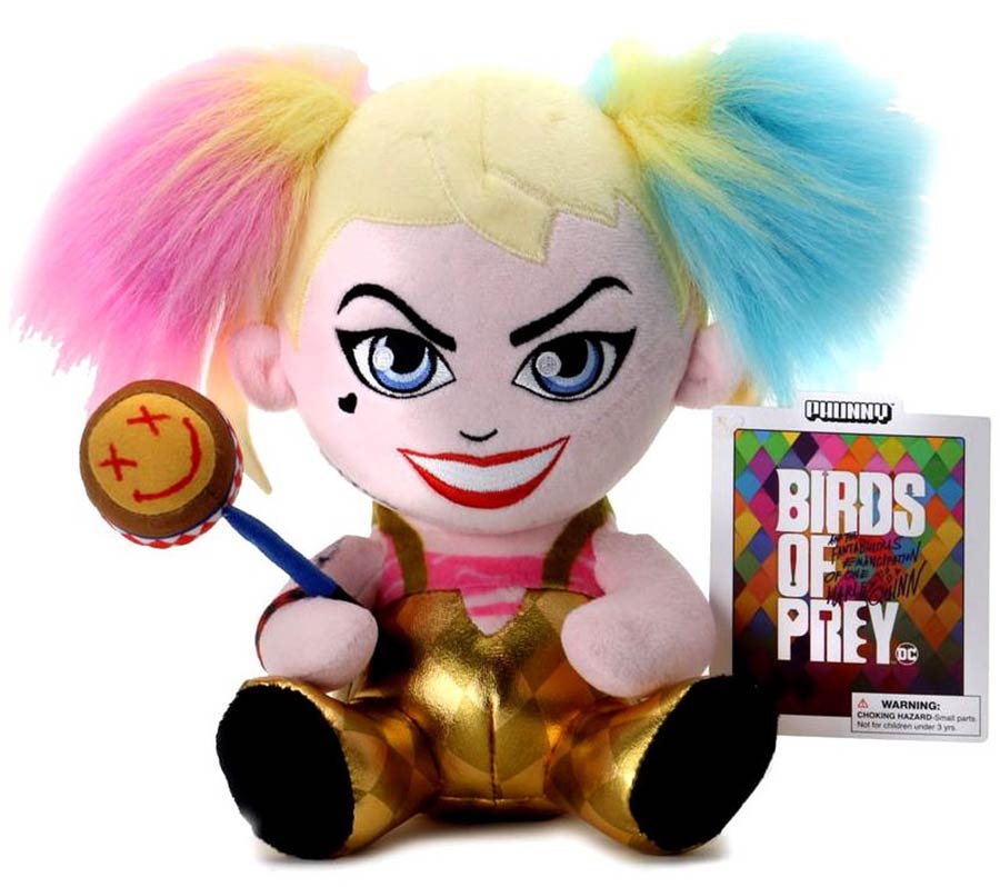 DC Comics Birds Of Prey Harley Quinn Phunny Plush By KidRobot