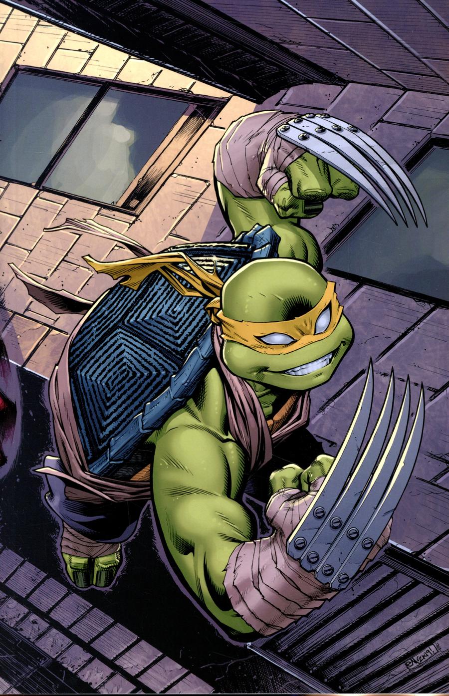 Teenage Mutant Ninja Turtles Vol 5 #100  Midtown Exclusive Cover B Ed McGuinness Wraparound Jennika Virgin Variant Cover