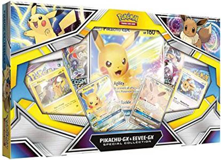 Pokemon TCG Pikachu GX / Eeevee GX Collection Box