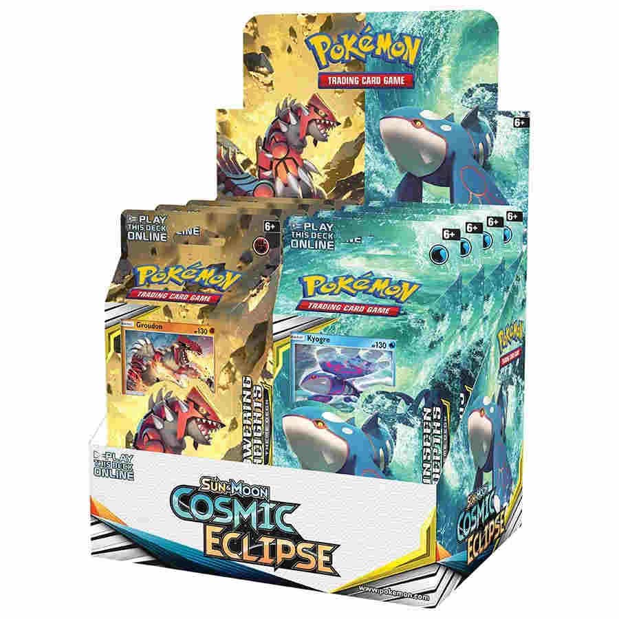 Pokemon TCG Cosmic Eclipse Theme Deck Display Of 8 Decks